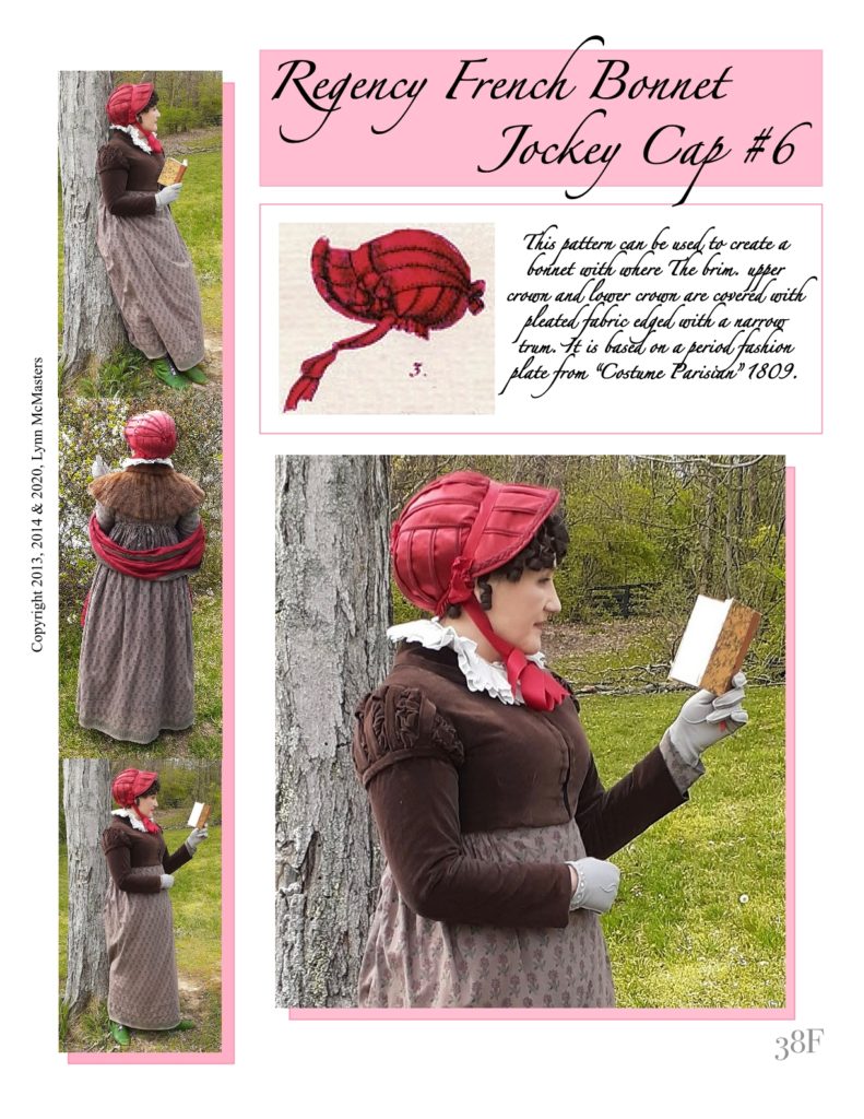 French Bonnet / Jockey Cap Pattern Cover